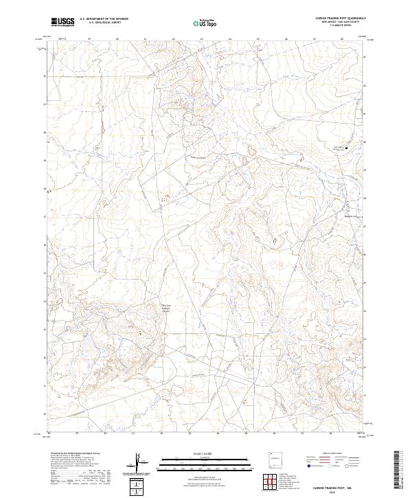Carson Trading Post, NM — USGS 7.5-minute topo (2023)