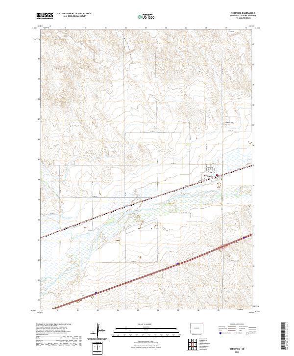 Sedgwick, CO — USGS 7.5-minute topo (2022)