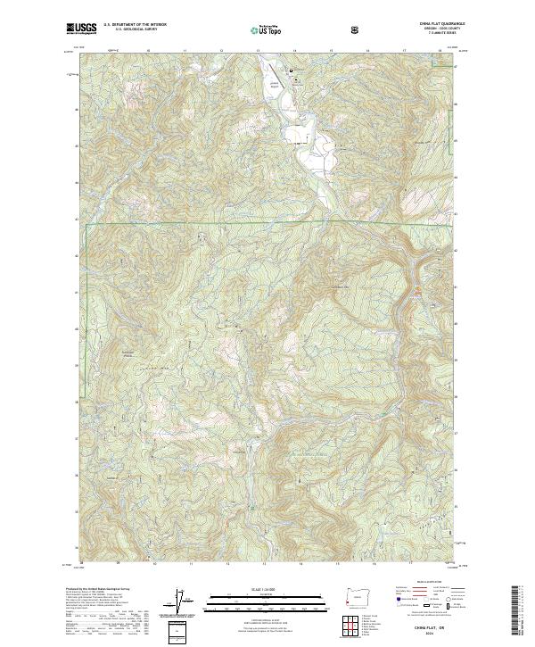 China Flat, OR — USGS 7.5-minute topo (2024)