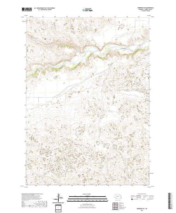 Merriman SE, NE — USGS 7.5-minute topo (2021)