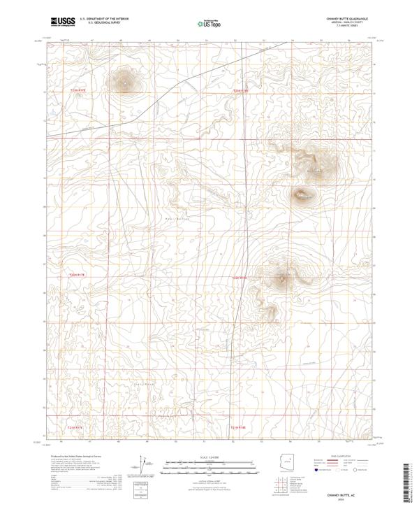 Chimney Butte, AZ — USGS 7.5-minute topo (2026)