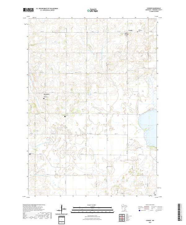 Conger, MN — USGS 7.5-minute topo (2022)