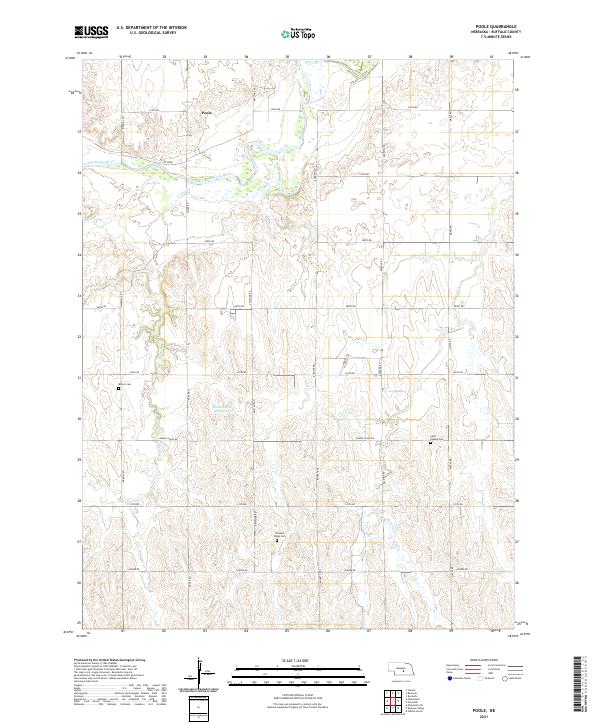 Poole, NE — USGS 7.5-minute topo (2021)