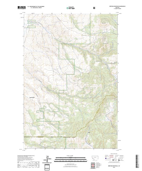Orofino Mountain, MT — USGS 7.5-minute topo (2024)