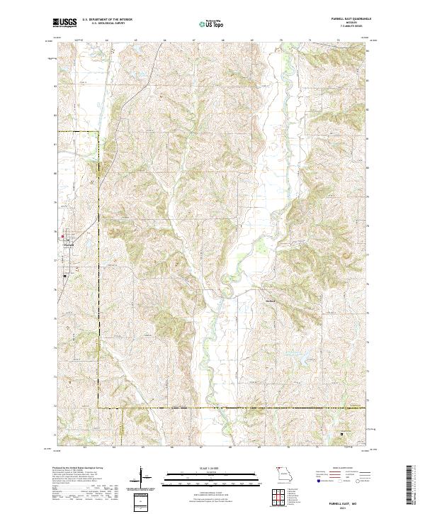 Parnell East, MO — USGS 7.5-minute topo (2021)