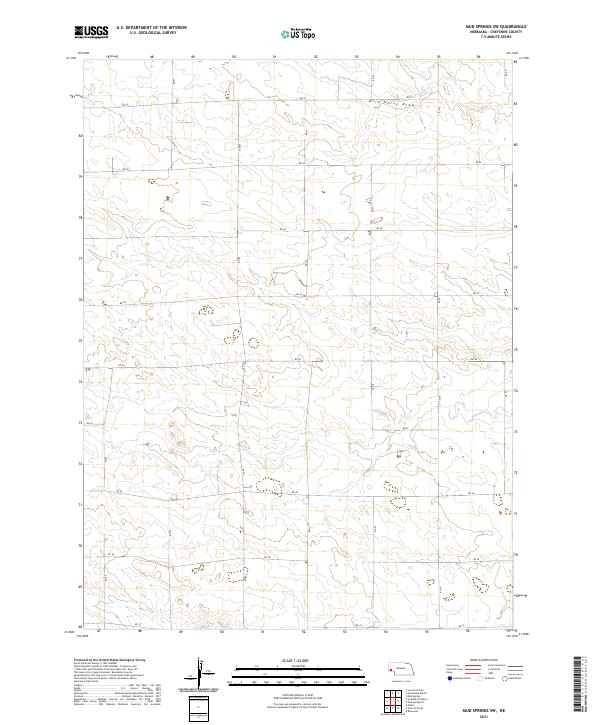 Mud Springs SW, NE — USGS 7.5-minute topo (2021)