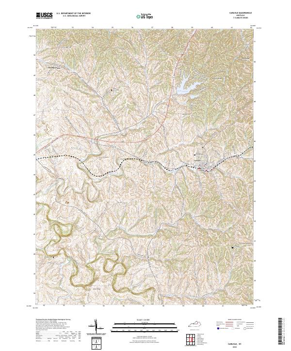 Carlisle, KY — USGS 7.5-minute topo (2022)