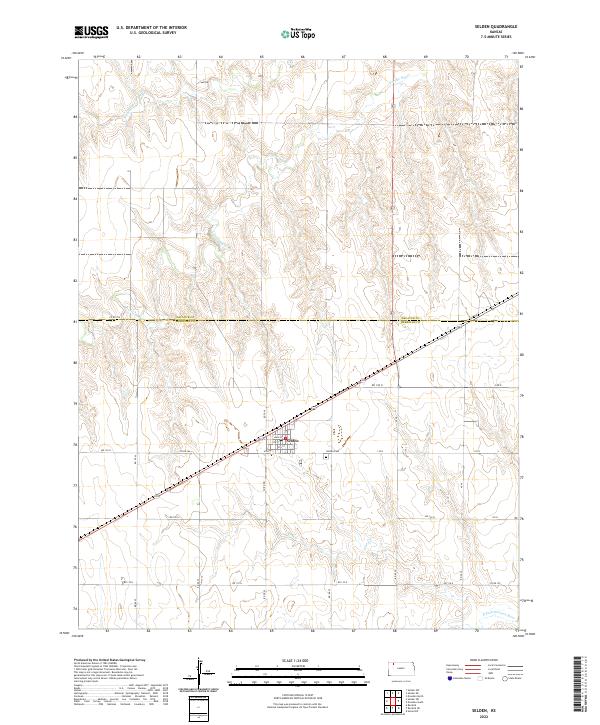 Selden, KS — USGS 7.5-minute topo (2022)