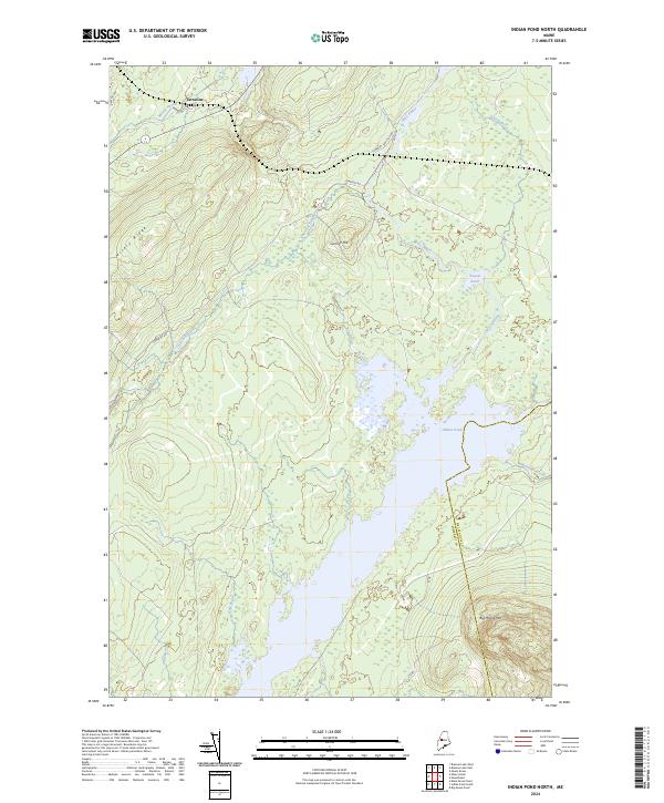 Indian Pond North, ME — USGS 7.5-minute topo (2024)