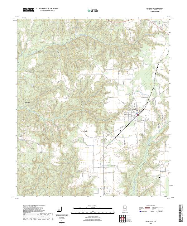 Frisco City, AL — USGS 7.5-minute topo (2024)