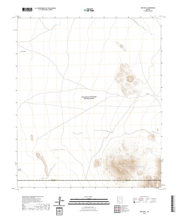 Okie Well, AZ — USGS 7.5-minute topo (2021)