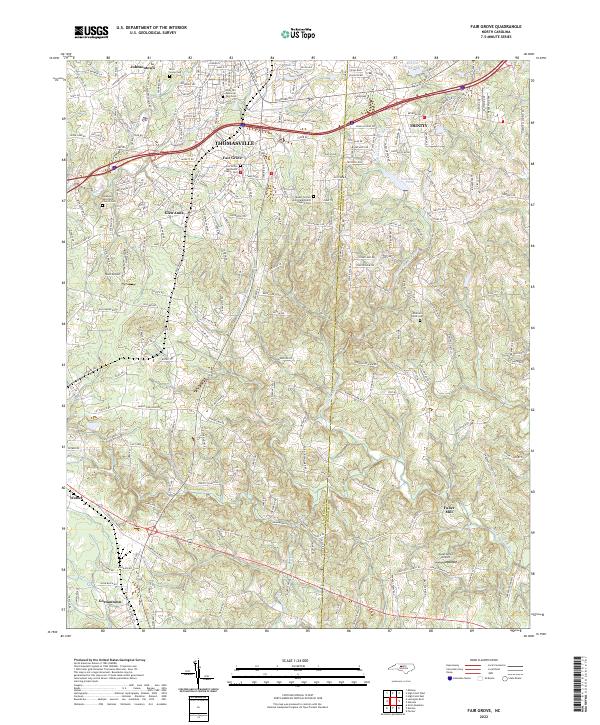 Fair Grove, NC — USGS 7.5-minute topo (2022)