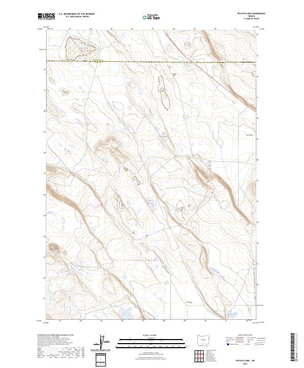 Potato Lake, OR — USGS 7.5-minute topo (2023)