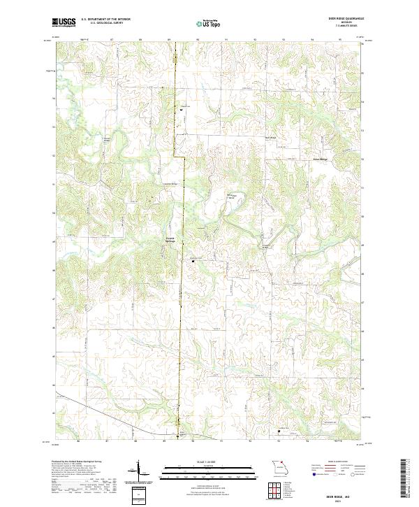 Deer Ridge, MO — USGS 7.5-minute topo (2021)