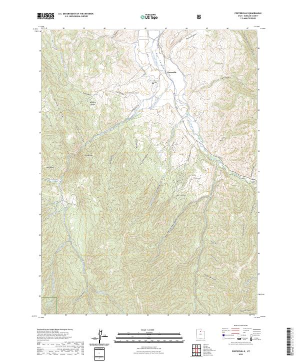 Porterville, UT — USGS 7.5-minute topo (2023)