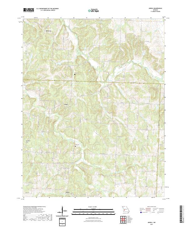 Arnica, MO — USGS 7.5-minute topo (2021)