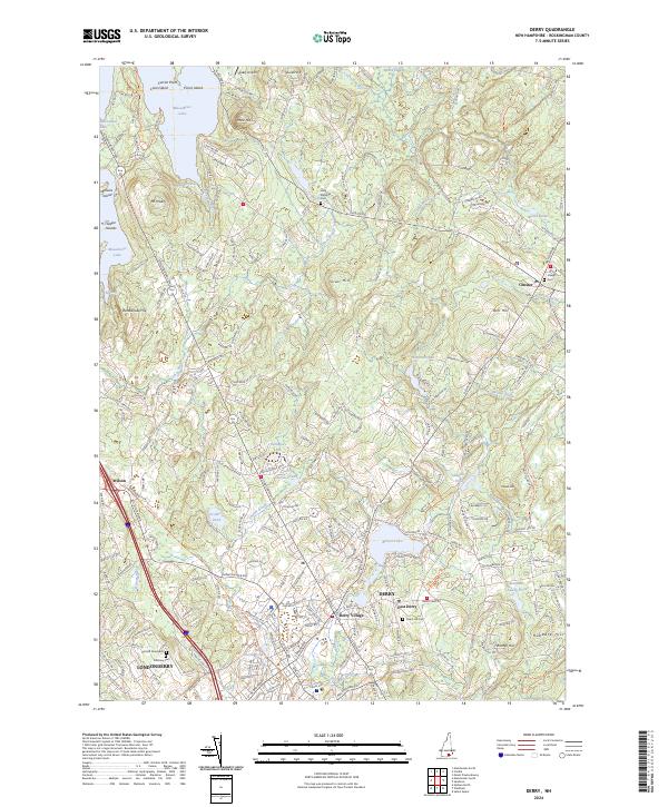 Derry, NH — USGS 7.5-minute topo (2024)