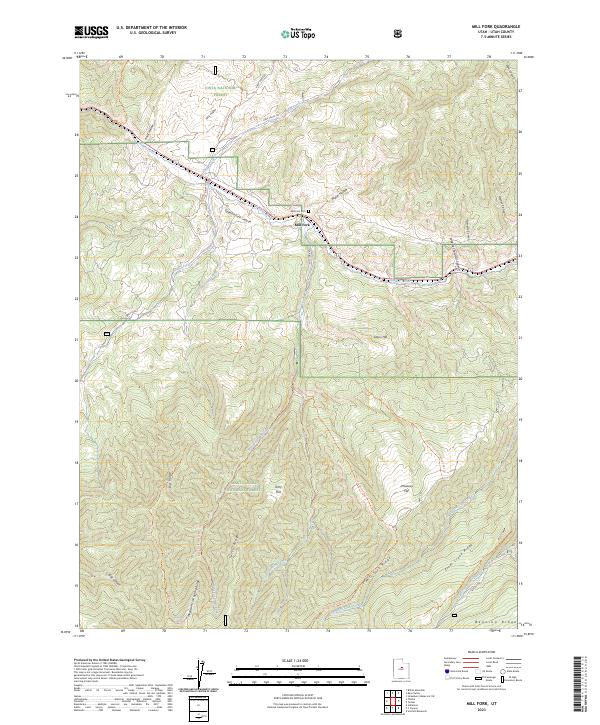 Mill Fork, UT — USGS 7.5-minute topo (2023)