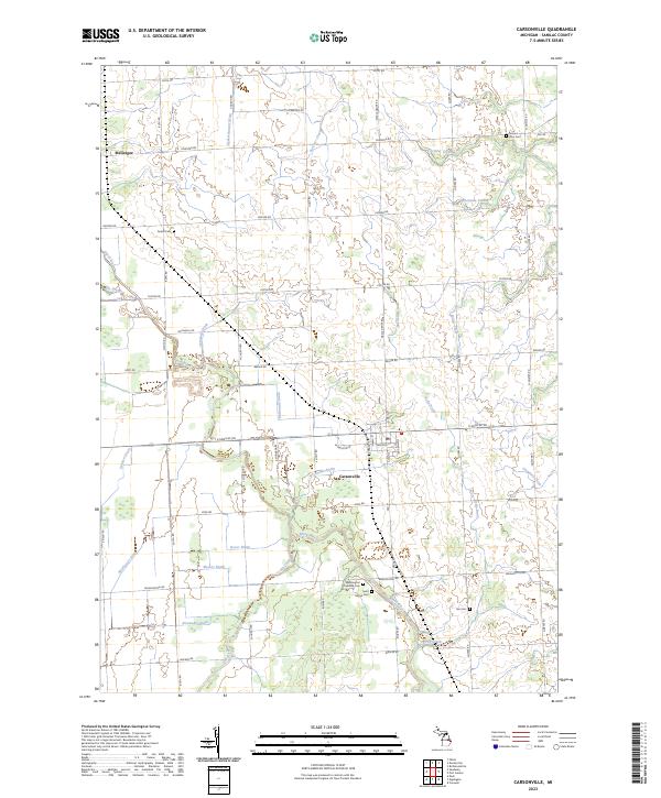 Carsonville, MI — USGS 7.5-minute topo (2023)