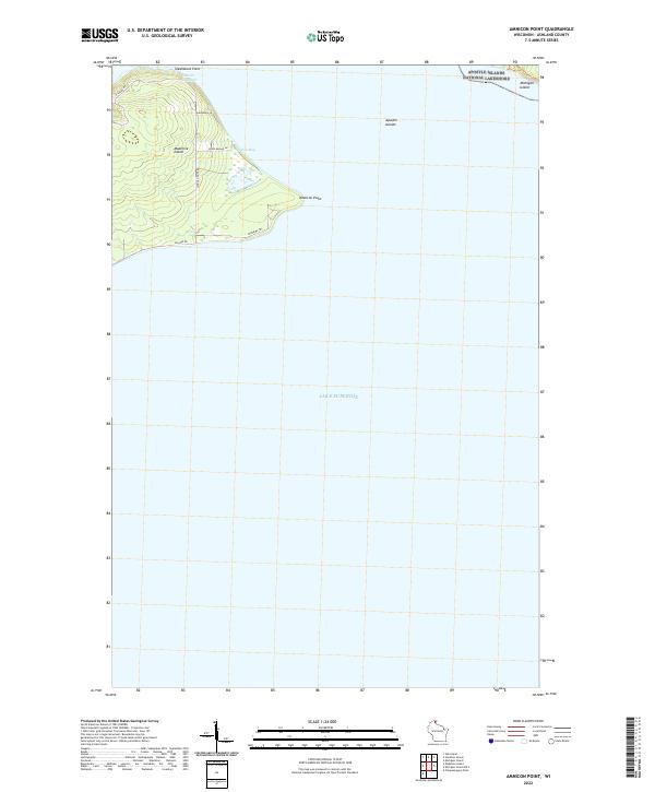 Amnicon Point, WI — USGS 7.5-minute topo (2022)