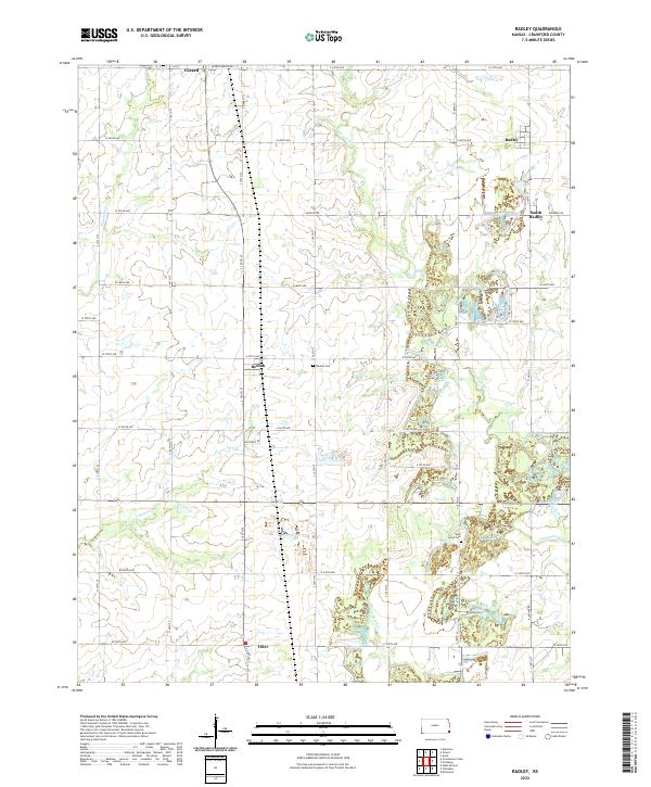 Radley, KS — USGS 7.5-minute topo (2022)