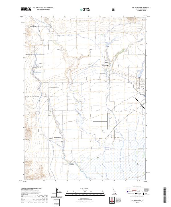 Malad City West, ID — USGS 7.5-minute topo (2023)