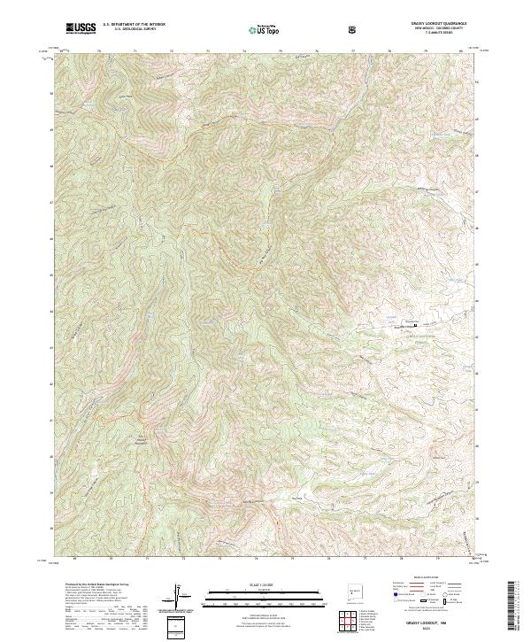 Grassy Lookout, NM — USGS 7.5-minute topo (2023)
