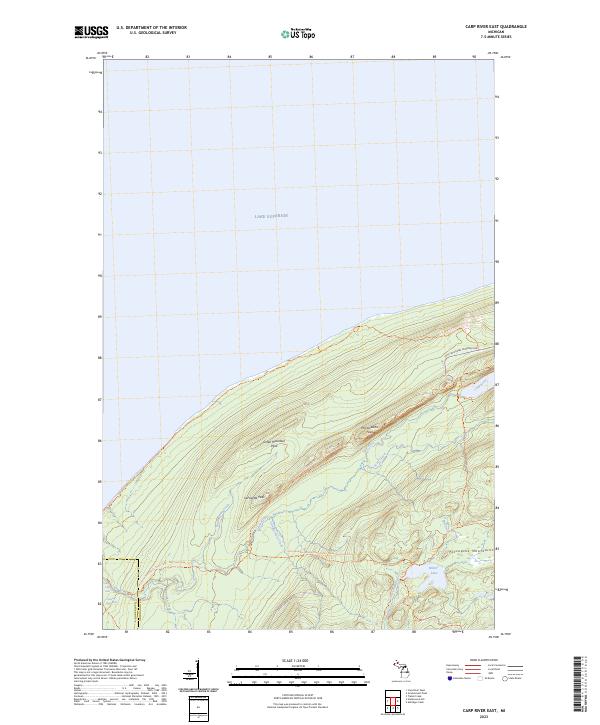 Carp River East, MI — USGS 7.5-minute topo (2023)