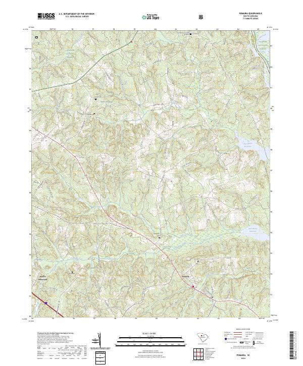 Pomaria, SC — USGS 7.5-minute topo (2024)