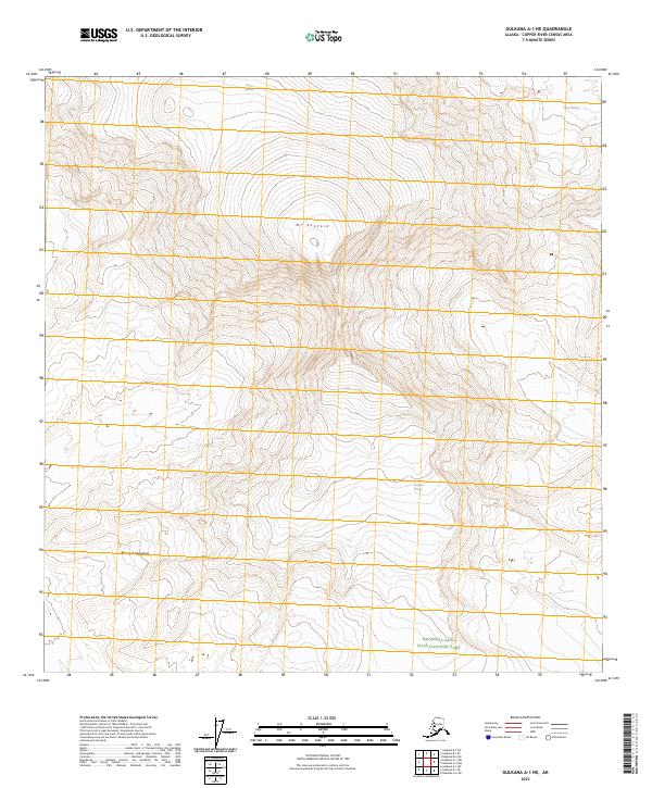 Gulkana A-1 NE, AK — USGS 7.5-minute topo (2023)