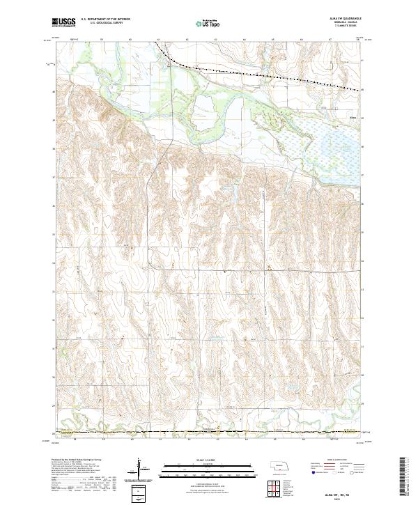 Alma SW, NE-KS — USGS 7.5-minute topo (2021)