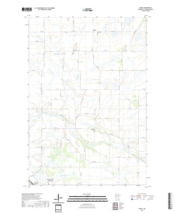 Padua, MN — USGS 7.5-minute topo (2022)