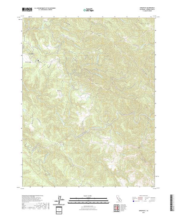 Annapolis, CA — USGS 7.5-minute topo (2021)