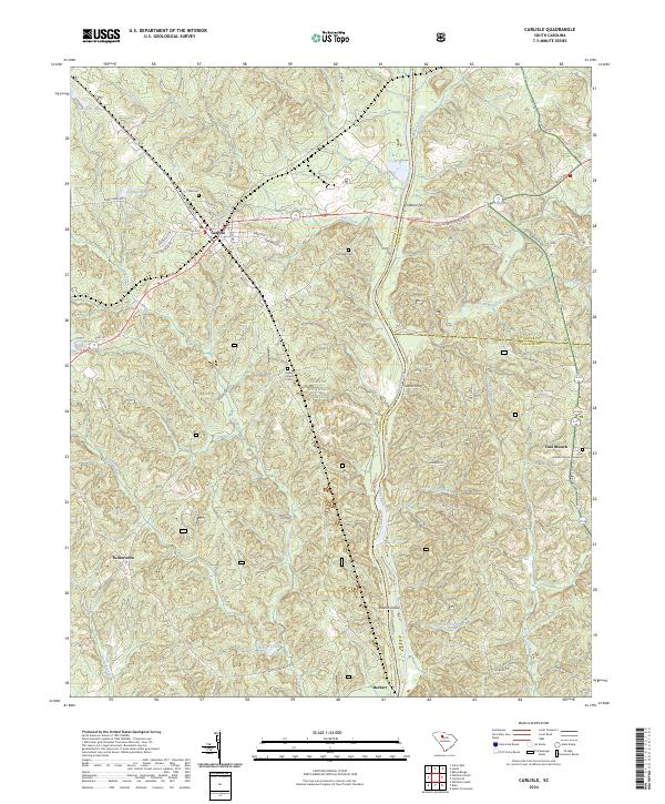 Carlisle, SC — USGS 7.5-minute topo (2024)