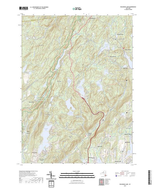 Oscawana Lake, NY — USGS 7.5-minute topo (2023)