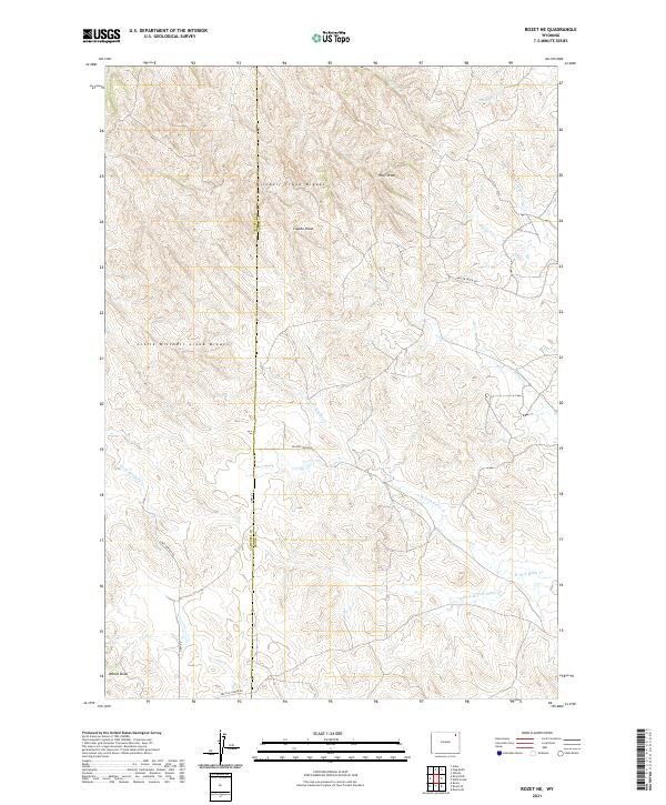 Rozet NE, WY — USGS 7.5-minute topo (2021)