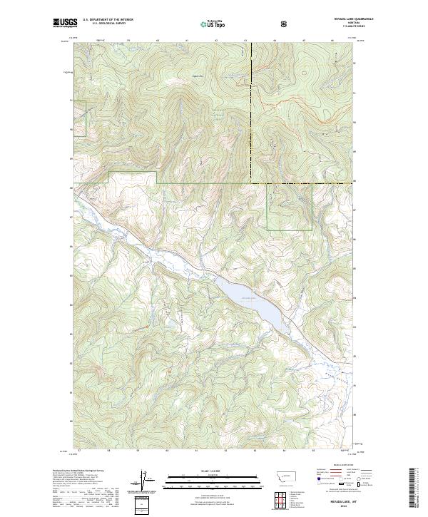 Nevada Lake, MT — USGS 7.5-minute topo (2024)