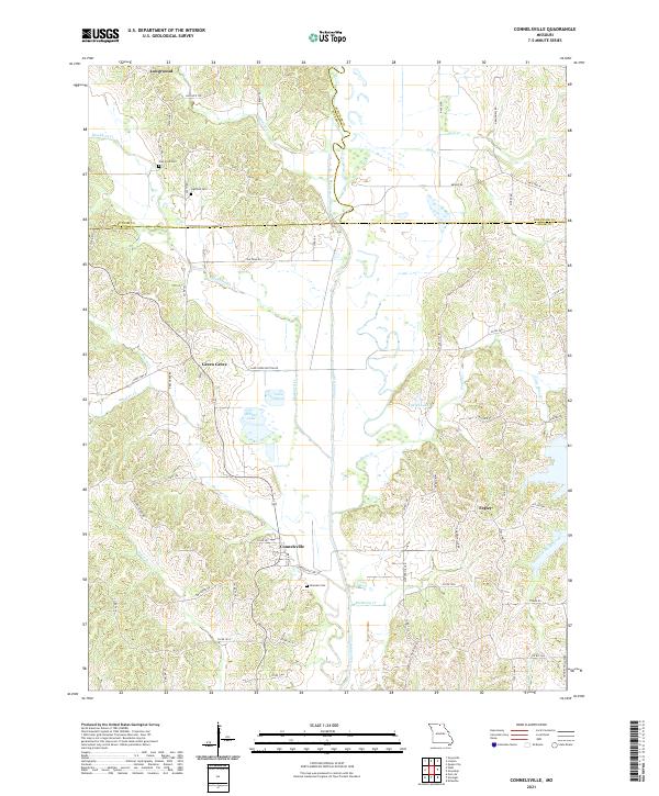 Connelsville, MO — USGS 7.5-minute topo (2021)