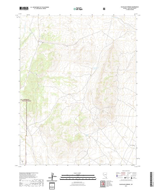 Blackjack Springs, NV — USGS 7.5-minute topo (2021)