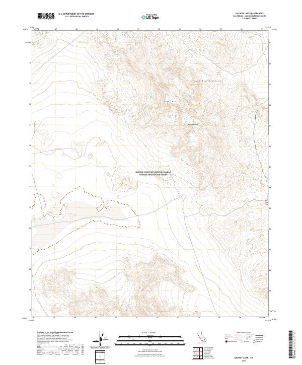 Galway Lake, CA — USGS 7.5-minute topo (2021)