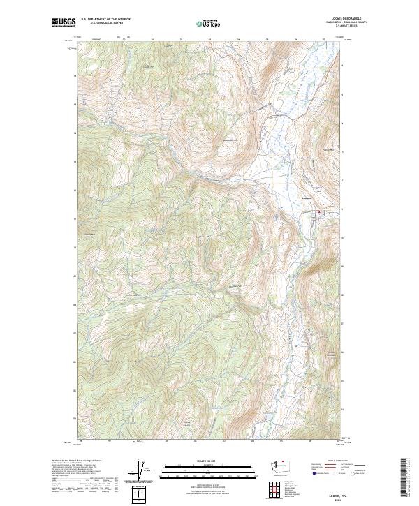 Loomis, WA — USGS 7.5-minute topo (2023)