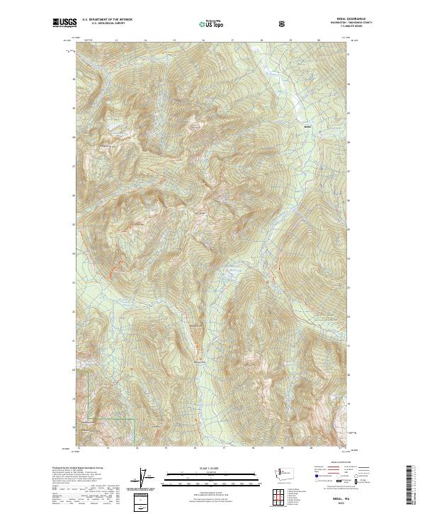 Bedal, WA — USGS 7.5-minute topo (2023)