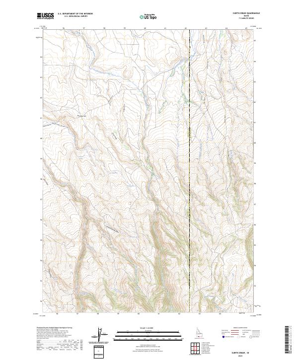 Curtis Draw, ID — USGS 7.5-minute topo (2023)