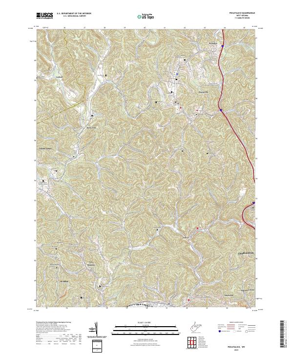 Pocatalico, WV — USGS 7.5-minute topo (2023)