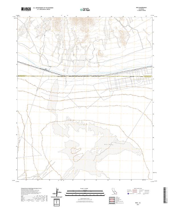 Rice, CA — USGS 7.5-minute topo (2021)