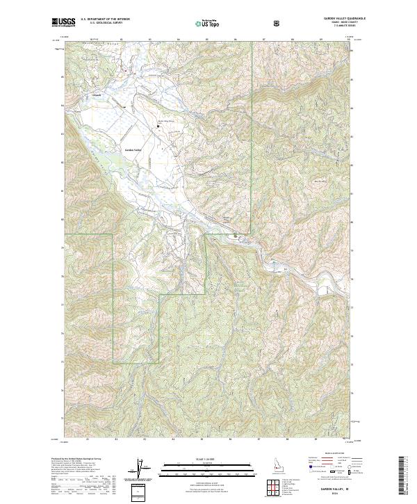 Garden Valley, ID — USGS 7.5-minute topo (2024)