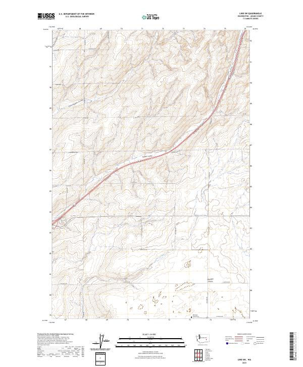 Lind SW, WA — USGS 7.5-minute topo (2023)