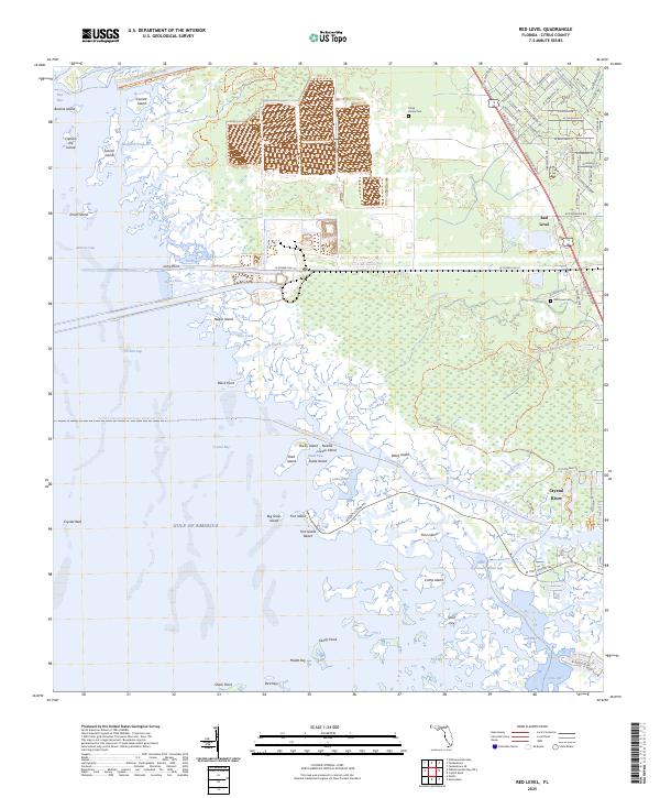 Red Level, FL — USGS 7.5-minute topo (2025)