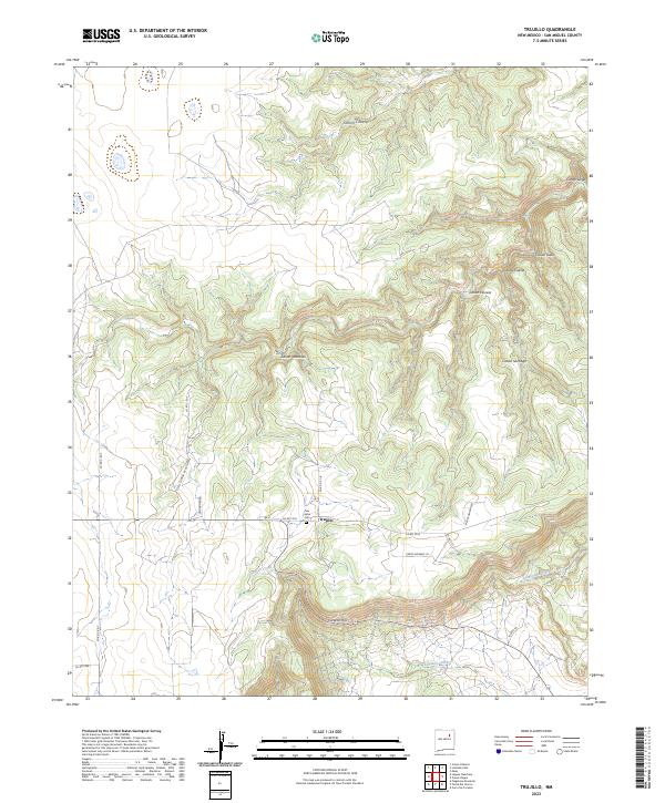 Trujillo, NM — USGS 7.5-minute topo (2023)