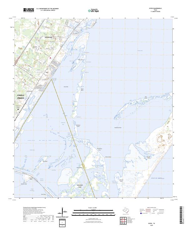 Estes, TX — USGS 7.5-minute topo (2025)
